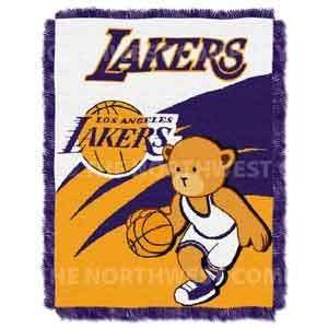  NBA Los Angeles Lakers Baby Afghan / Throw Blanket Sports 