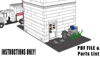 Lego Custom Modular Building Bakery INSTRUCTIONS ONLY!!  