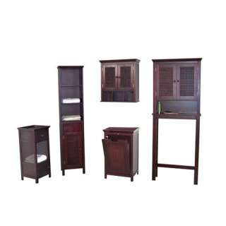 New Cane 2 Door Bathroom Wall Cabinet with Cubbies  