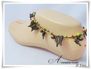 Rasta Ankle Bracelet Handmade Bead Bell Bohemian Sexy10  