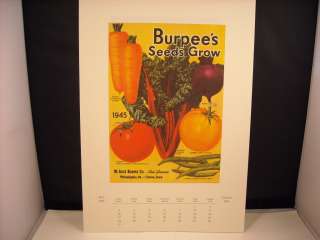 1945 Ad for Burpees Seeds Print carrots beets tomatoes  