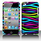 Apple ipod touch 4   Faceplates Hard Cover Case Rainbow items in 