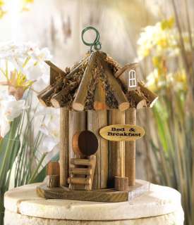 Bed & Breakfast Inn Folk Art Wood Bird house birdhouse  