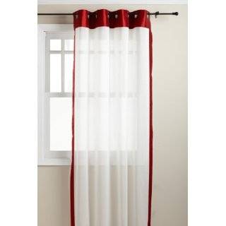 Stylemaster Soho 55 by 95 Inch Sheer Grommet Panel with Faux Silk 