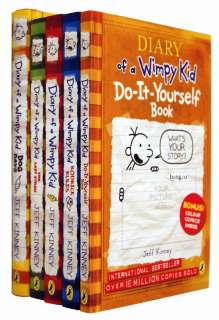 Diary of A Wimpy Kid Collection 5 Books Set Jeff Kinney  