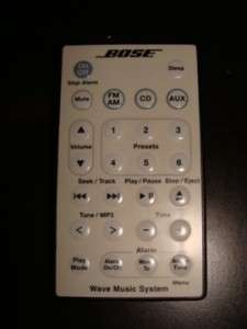 Bose Wave Music CD System Clock Radio Alpine White ~ Incredible 