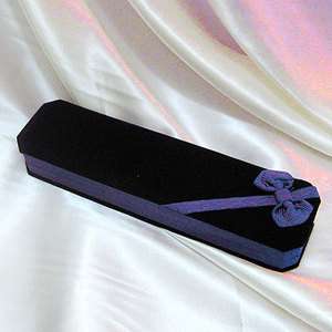 Velvet Bow jewelry Necklace Bracelet Display Gift Box  