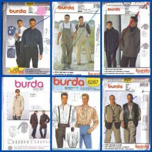 OOP Burda Mens Clothes Sewing Pattern Mens Clothing Outfit Free 