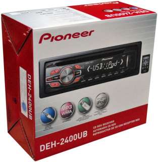 NEW 2012 Pioneer DEH 2400UB Car Stereo iPod iPhone DEH 2400UB DEH 