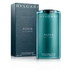  Bvlgari AQVA Pour Homme MARINE Shampoo and Shower Gel 6.8 