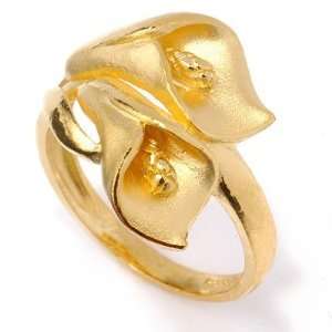  24K Gold Calla Lily Ring: Jewelry
