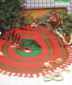 Christmas Tree Skirt Crochet Needlecraft Pattern Leaflet  