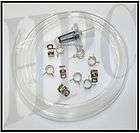 CLEAR FUEL LINE KIT 1/4 ID X 3 Length with FILTER and CLAMPS. * Free 