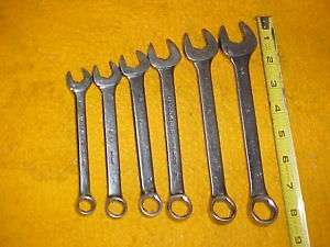 MATCO TOOLS SAE SHORT COMBINATION 6pc WRENCH SET  