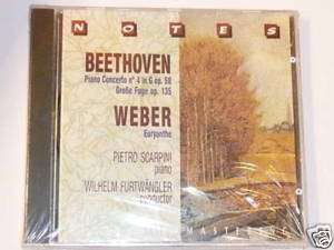 BEETHOVEN piano concerto 4 WEBER SCARPINI FURTWANGLER  