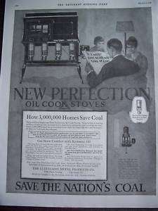 1918 Antique PERFECTION Kerosene Oil Cook Stove Ad  