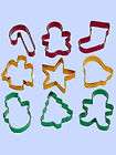 Wilton 9 pc Cookie Cutter Set Christmas Holidays Colored Aluminum Bell 
