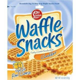    Old London Waffle Snacks, Cheddar, 4.5 Ounce Unit (Pack of 12