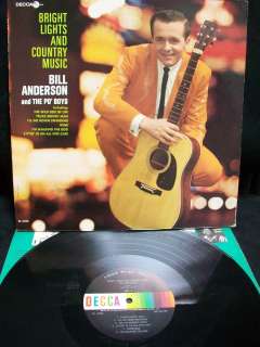 BILL ANDERSON and The PoBoys Bright lights & Country Music LP  