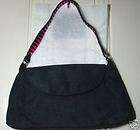 Handbag, Victorias Secret! Soft Black Fabric with Black & Pink 