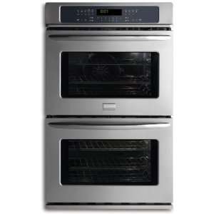 Double Electric Wall Oven with 3.5 cu. ft. Upper True Convection Oven 