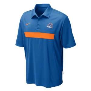   Broncos Royal Nike Spread Option Football Coaches Sideline Polo Shirt