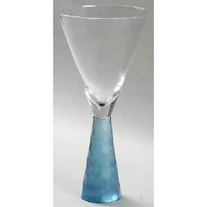   Crystal Presscott Blue Wine Glass, Crystal Tableware