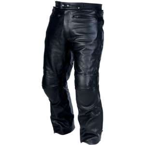   Mens Leather Sports Bike Motorcycle Pants   Color Black, Size Small