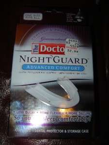 THE DOCTORS NIGHT GUARD ADVANCED COMFORT DENTAL PROTECTOR ONE SIZE 