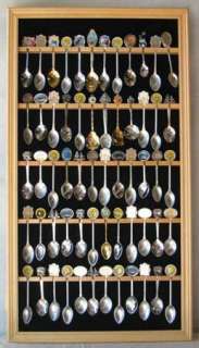 60 Spoons Spoon Display Case Cabinet Rack, Spoon Holder  