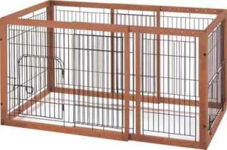 Richell Expandable Wood Style Pet Pen Dog Puppy Crate  