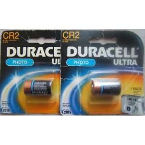 Duracell CR2 3V (DCLR2/ELCR2) Lithium Batteries Two Packages. w/ 1 