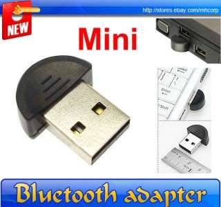   USB 2.0 Bluetooth Adapter Mini Black DONGLE Blue Tooth Accessories