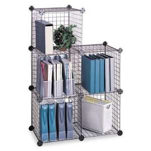  Safco Wire Cube Shelving System SAF5279BL