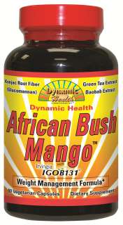   Bush Mango Irvingia IGOB131 Dynamic Health   60 Vegetarian Caps  