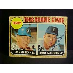 Tom Matchick & Daryl Patterson Detroit Tigers Rookie Stars #113 1968 