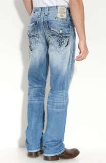 Rock Revival Paul Jean Straight Leg Jeans (Light Blue Wash 