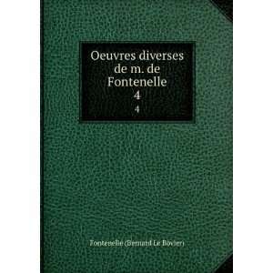   diverses de m. de Fontenelle Fontenelle (Bernard Le Bovier) Books