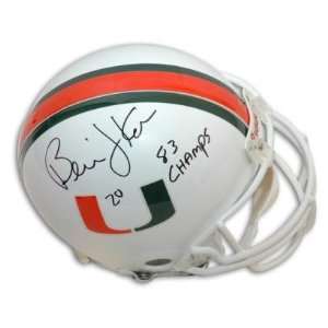 Bernie Kosar Signed Miami Proline Helmet 83 Champs