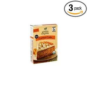 Simply Organic Carrot Cake Mix, 11.6 Ounce Boxes (Pack of 3)  