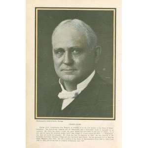  1911 Print Champ Clark Missouri Congressman Everything 