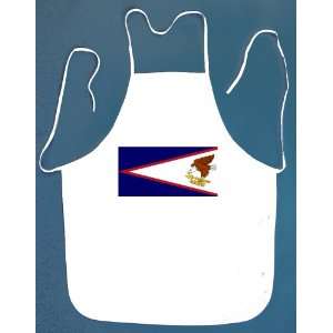  American Samoa Flag BBQ Barbeque Apron with 2 Pockets 