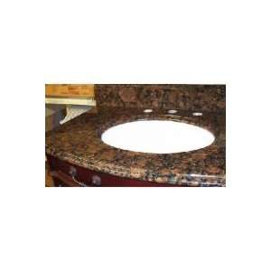Empire Industries Madison 30 Coral Brown Granite Countertop with Oval 