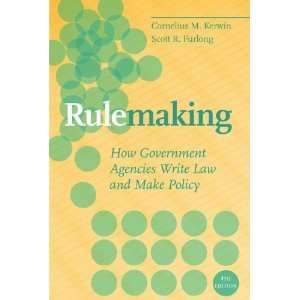  Write Law and Make Policy [Paperback] Cornelius M Kerwin Books