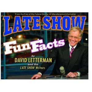  Late Show with David Letterman Fun Facts Book (Hardcover 