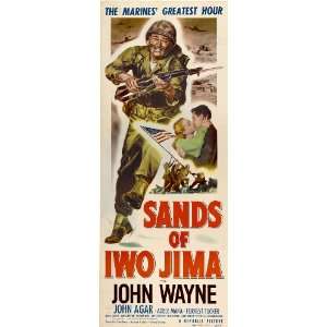   of Iwo Jima Poster Insert 14x36 John Wayne Forrest Tucker John Agar