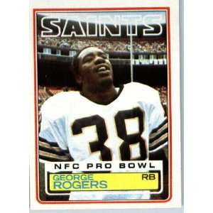  1983 Topps # 117 George Rogers New Orleans Saints Football 