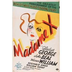  Madame X Poster Movie C 11 x 17 Inches   28cm x 44cm Gladys George 