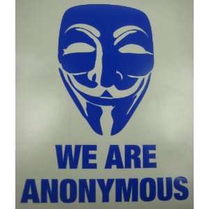  We are Anonymous Guy Fawkes mask vinyl decal sticker 