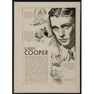  1933 Gary Cooper Ronald Colman Actor Silent Film Star 